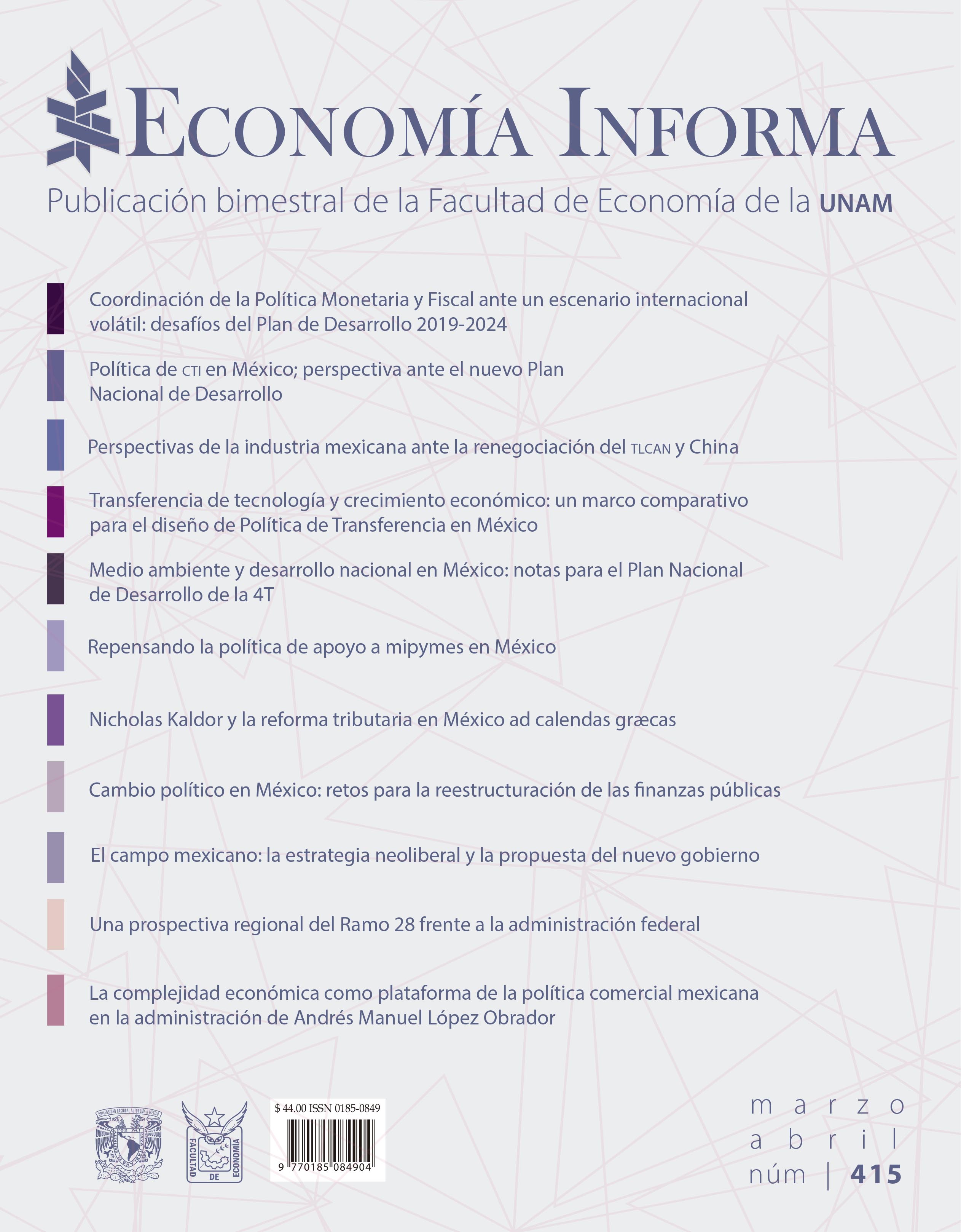 Revistas de la Facultad de Economía