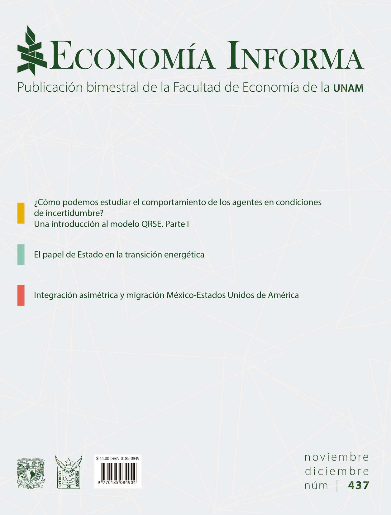 Revistas de la Facultad de Economía